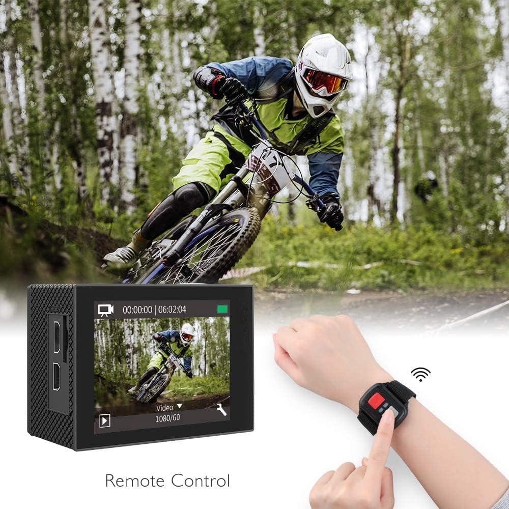 Caméra sport 4K avec carte MicroSDXC de 64 Go