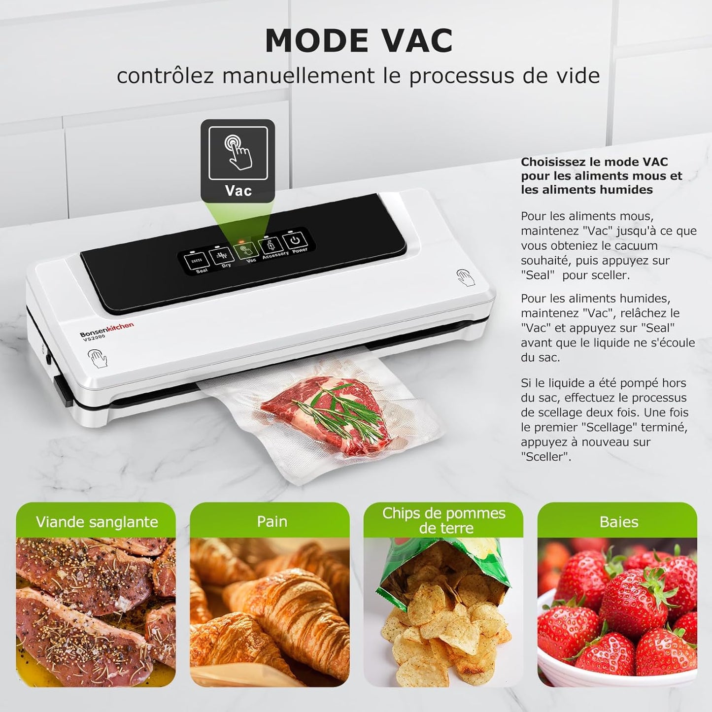 Machine Sous Vide Alimentaire 4 en 1